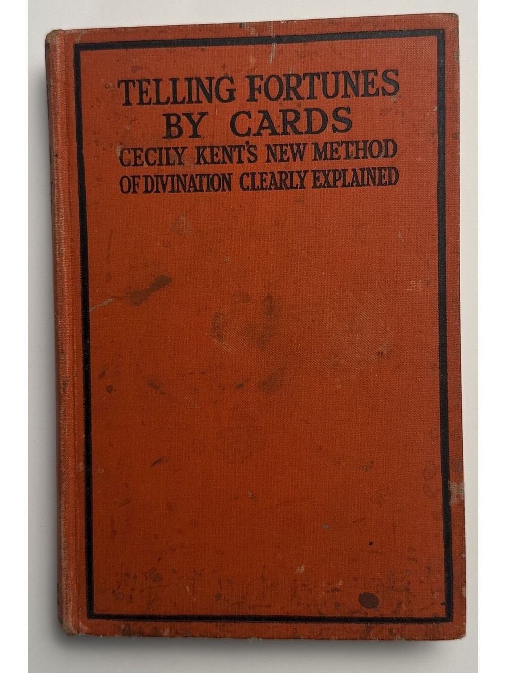 TELLING FORTUNES BY CARDS 3rd printin Kent Divination with Playing Cartomancy HC